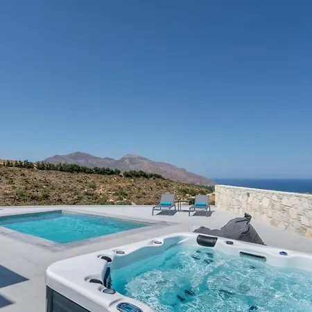 Βίλα Luxurious Cretan Aura With Private Heated Pool, Jacuzzi And Playroom